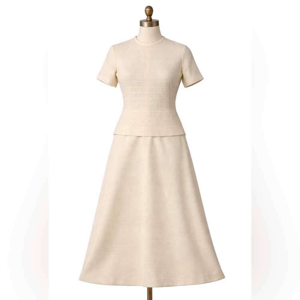 Kay Windsor Ivory Lace Overlay Maxi Dress Size 4